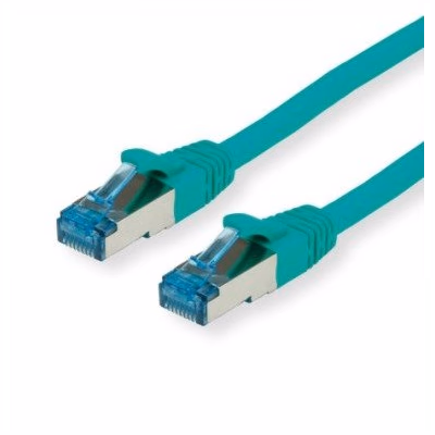 VALUE Sieťový kábel LAN S/FTP Cat.6A RJ45 zelený 0,15 m