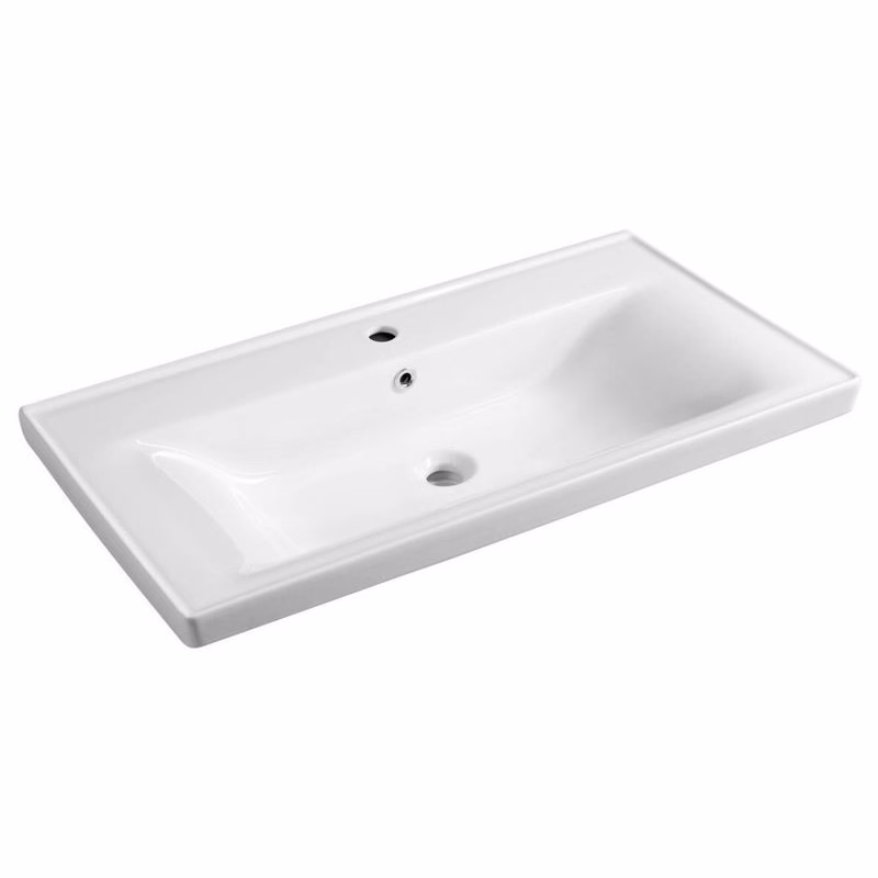 AQUALINE - SAVA 90 keramické umývadlo nábytkové 90x46cm, biela 2090