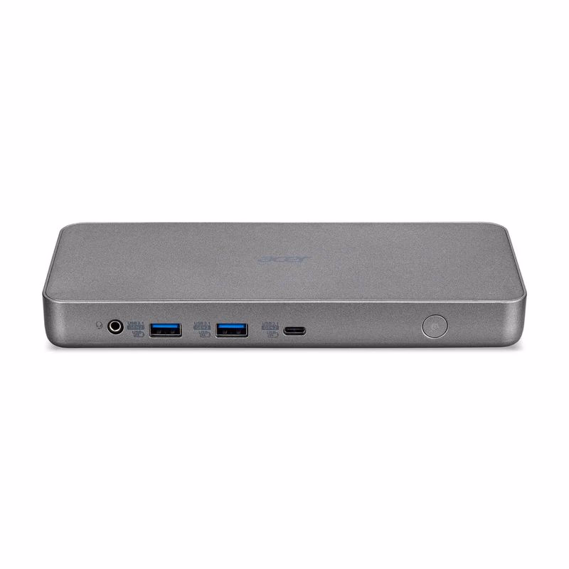 Acer USB Type-C Dock II D501 - 1xUSB-C (Up Stream to NB), 2xUSB-A 3.1 Gen2, 4xUSB-A 3.1 Gen1, 1xDP 1.4/HDMI 2.0, 1xRJ45