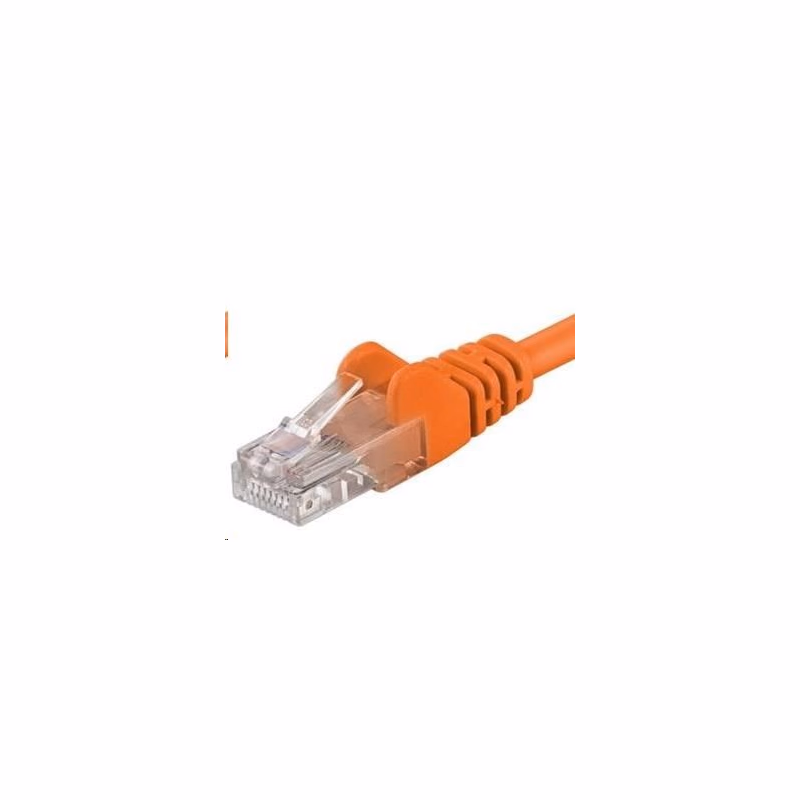 PREMIUMCORD Patch kábel UTP RJ45-RJ45 CAT5e 0.25m oranžová