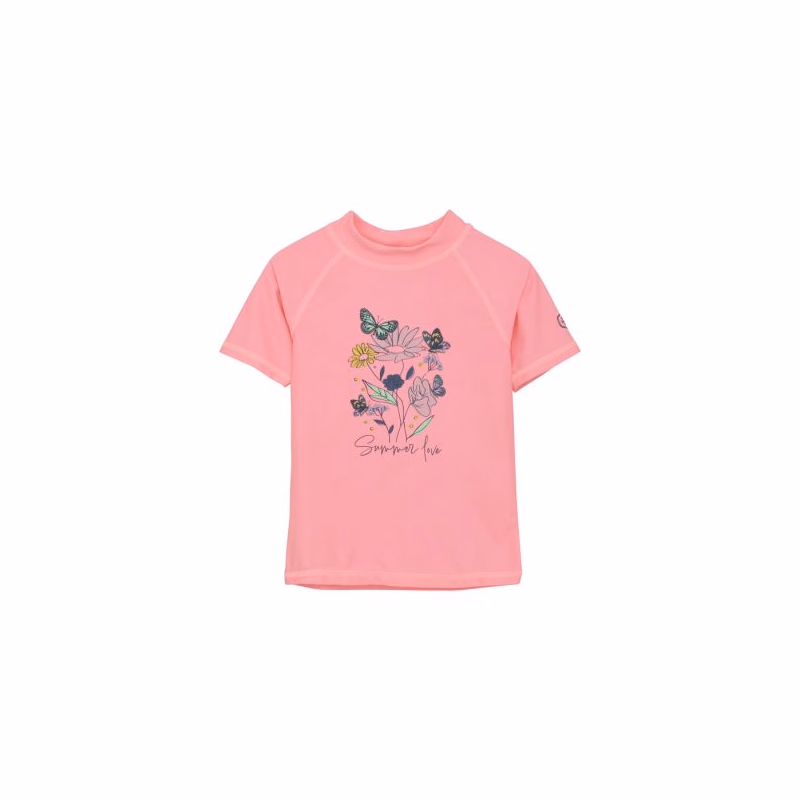 Detské tričko na kúpanie COLOR KIDS T-shirt W. Print-5039-Plumeria