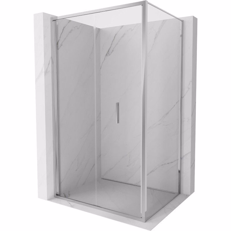 MEXEN/S - Exo sprchovací kút skladacie dvere 85 x 100, transparent, chróm 816-085-100-01-00
