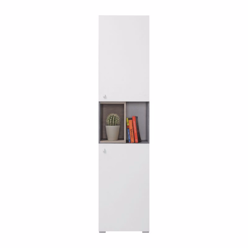 Meblar Regál SIGMA SI5 L/P Farba: beton/biela/dub