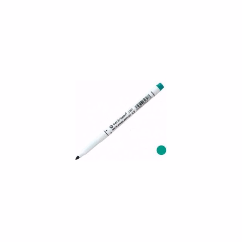 Popisovač Centropen 2507 na biele tabule zelený valcový hrot 1-2mm