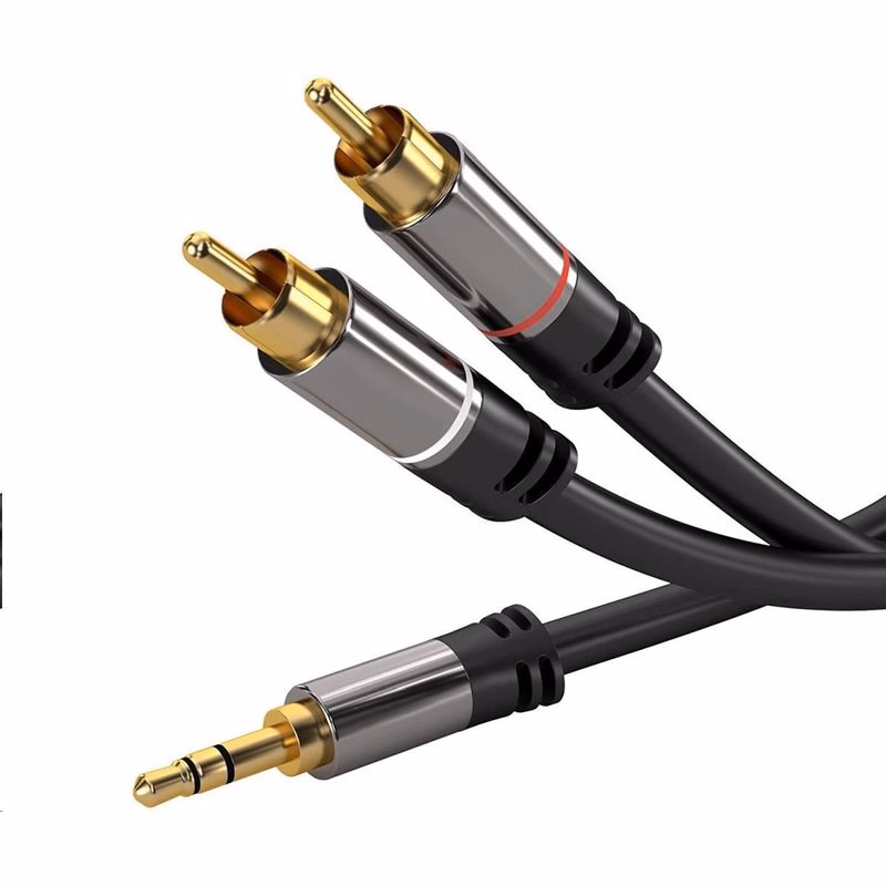 PREMIUMCORD kábel, Jack 3.5mm-2xCINCH M/M 5m