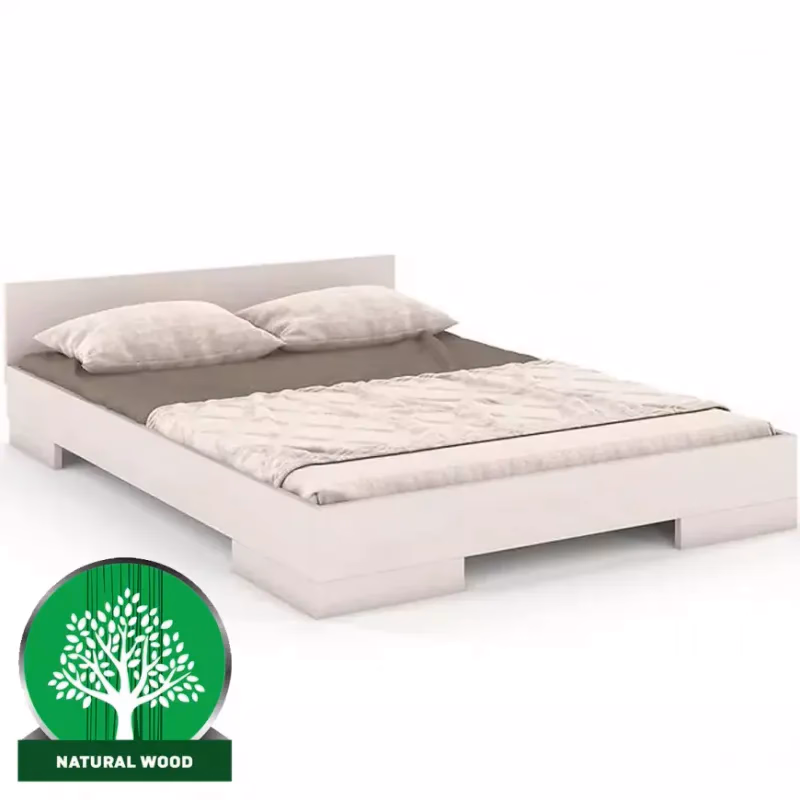 Posteľ drevené buk Skandica Spectrum Nízka 160x200 Biely