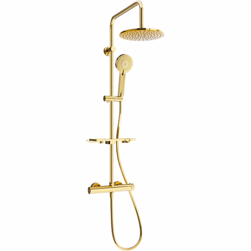 MEXEN/S - KT40 sprchový stĺp s termostatickou batériou zlato 771504093-50