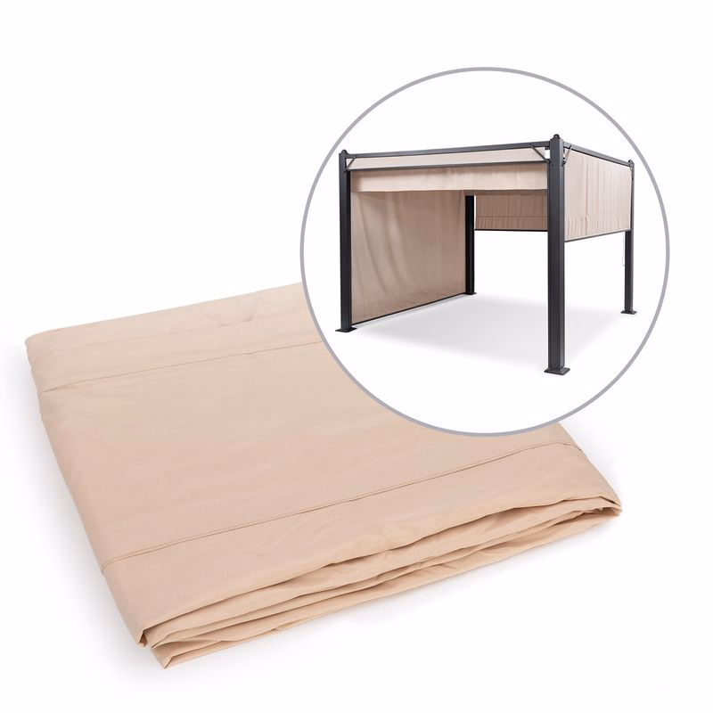 Blumfeldt Pantheon Cortina Pergola, súprava náhradných bočných stien: 4 steny, 200 g/m², polyesterová tkanina, 3 x 6 m