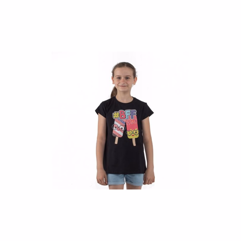 Dievčenské tričko s krátkym rukávom AUTHORITY KIDS T-BFF_black