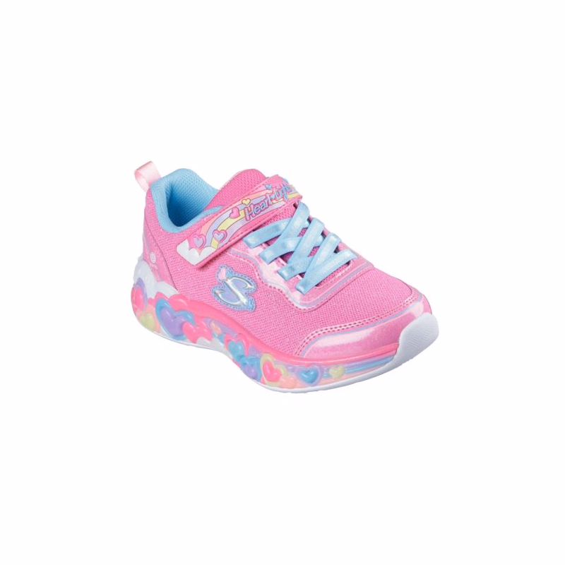 Dievčenská rekreačná obuv SKECHERS S Lights Eternal Heart Lights K hot pink multi trim