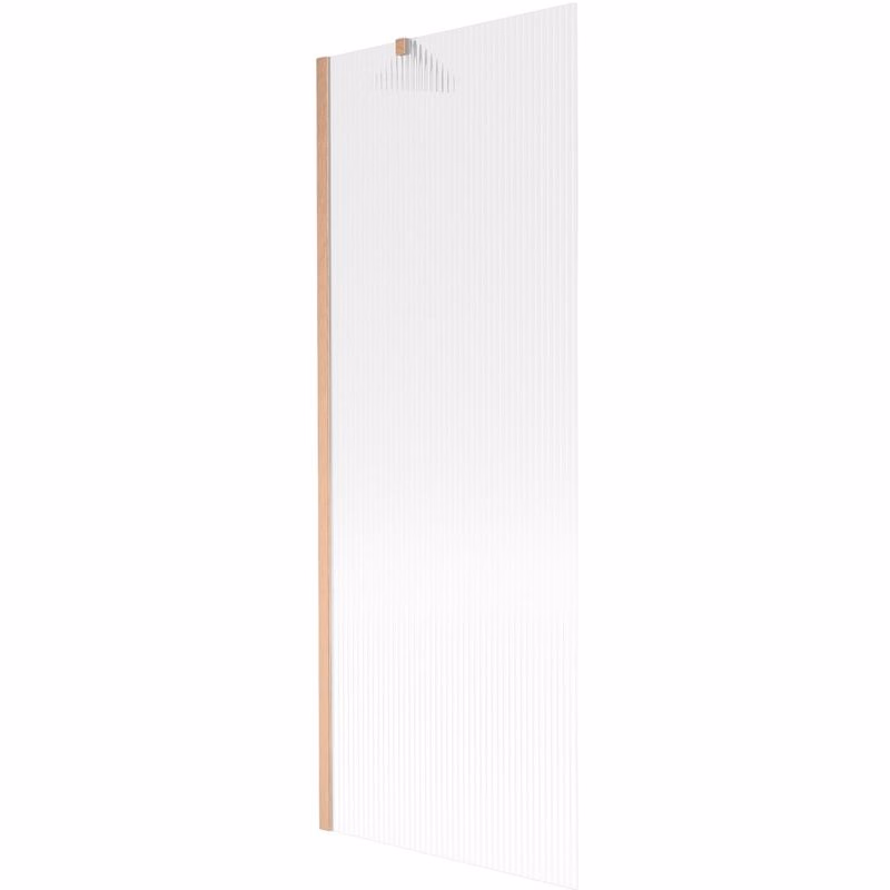 MEXEN/S - Next vaňová zástena FIX 70 x 150, prúžky, meď kartáčovaná 895-070-000-00-09-65