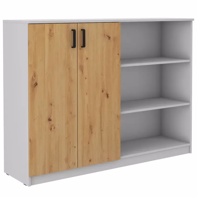 Komoda vysoká 2f Malta artisan/svetlošedá (850)