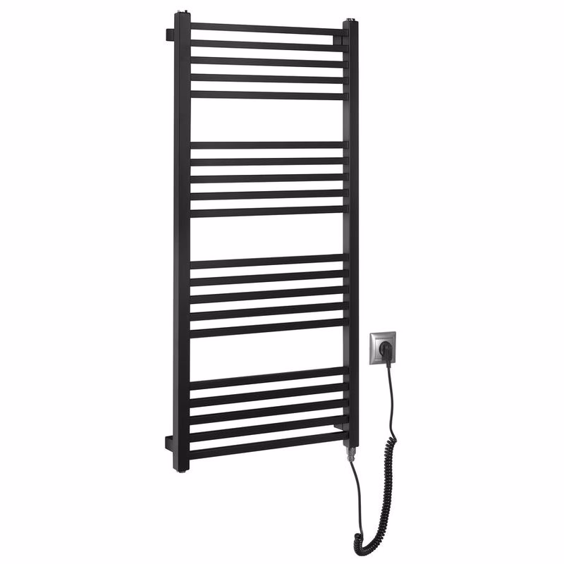 SAPHO - METRO-E elektrické vykurovacie teleso, rovné, 500x1060, 400 W, čierna mat ME410B