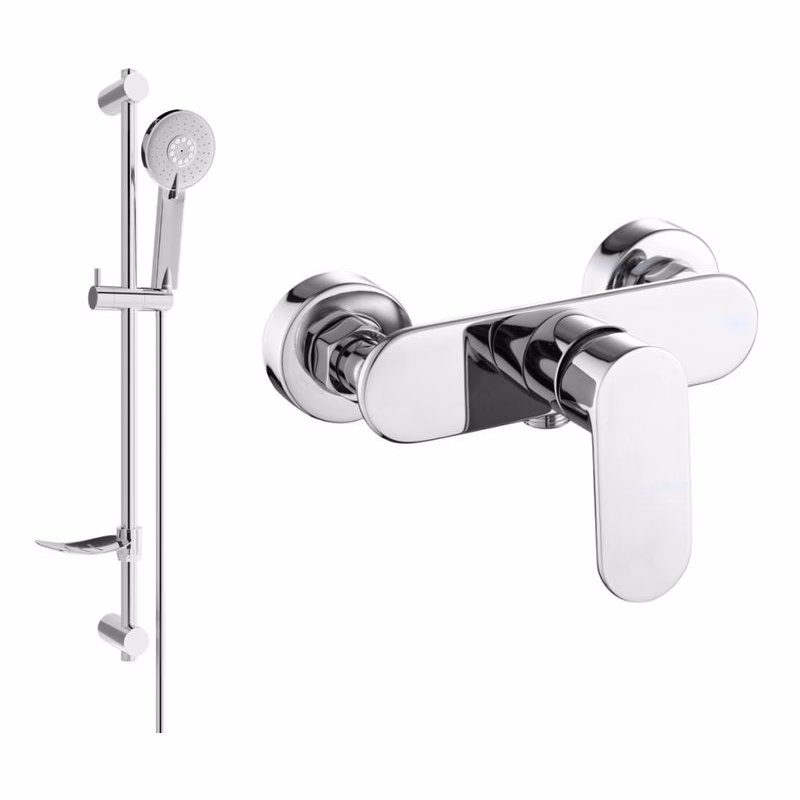 MEXEN/S - Milo DF40 sprchová batéria s príslušenstvom, chróm 7134R40-00