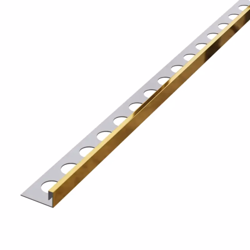 Rohový profil JS 10,5 mm x 270 cm zlatý lesk
