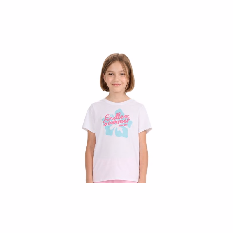 Dievčenské tričko s krátkym rukávom 4F JUNIOR TSHIRT F2938-10S-WHITE