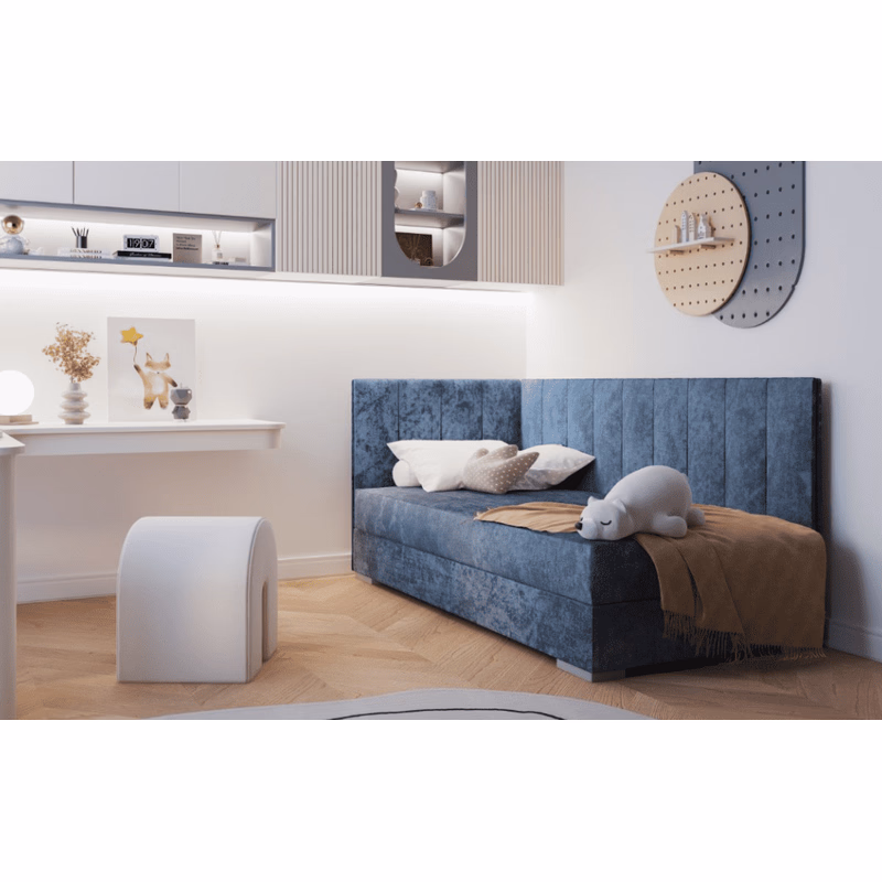 ArtBed Detská posteľ COIMBRA III | modrá 90 x 200 cm Prevedenie: ľavé