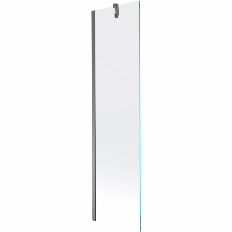 MEXEN/S - Next vaňová zástena FIX 50 x 150, transparent, grafit metal 895-050-000-00-00-95