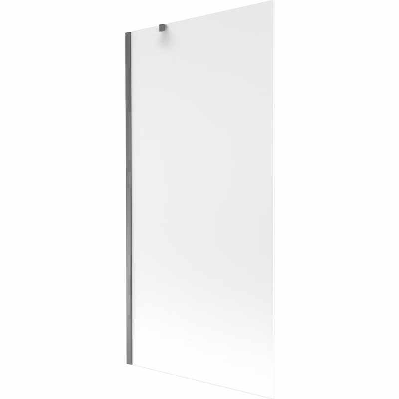 MEXEN/S - Next vaňová zástena FIX 90 x 150, dekor, grafit metal 895-090-000-00-30-95