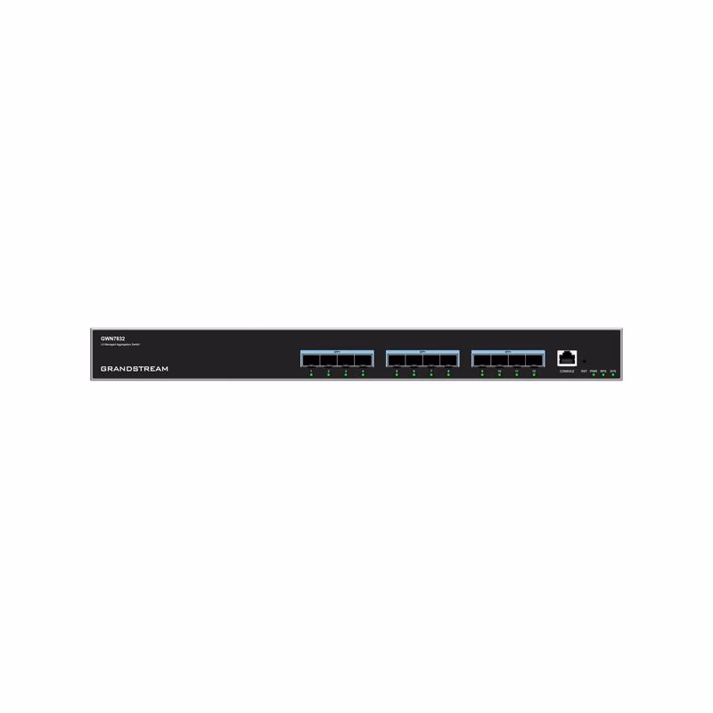 Grandstream GWN7832 L3 Managed Network Switch 12 SFP+ portov, DHCP, QoS, VLAN, CLI