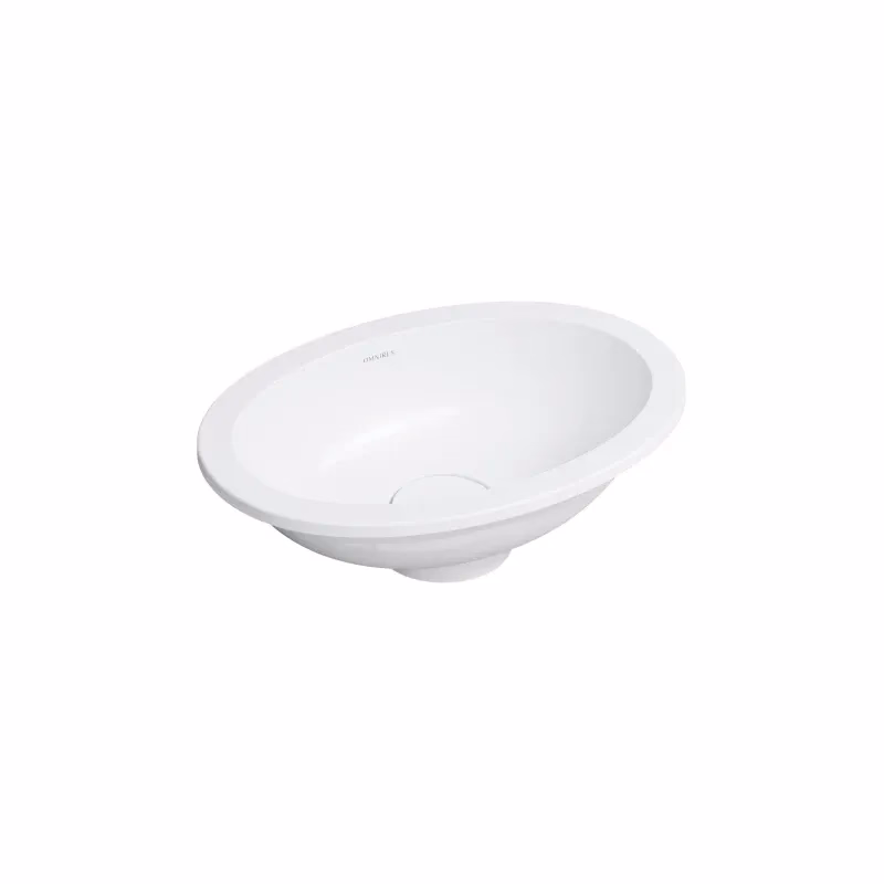 OMNIRES - SHELL M+ umývadlo zapustené do dosky, 38 x 25 cm, matná biela SHELL380UPBM
