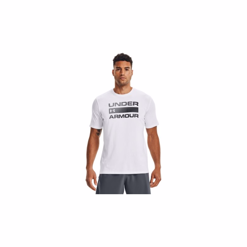 Pánske tričko s krátkym rukávom UNDER ARMOUR UA TEAM ISSUE WORDMARK SS-WHT