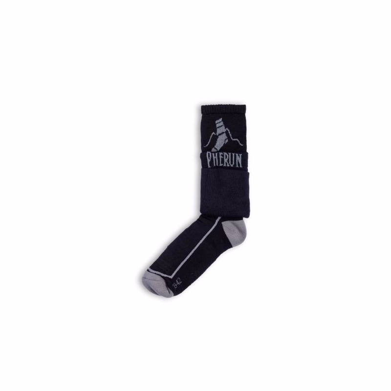 Turistické ponožky PHERUN Merino Pherun Black 35-38