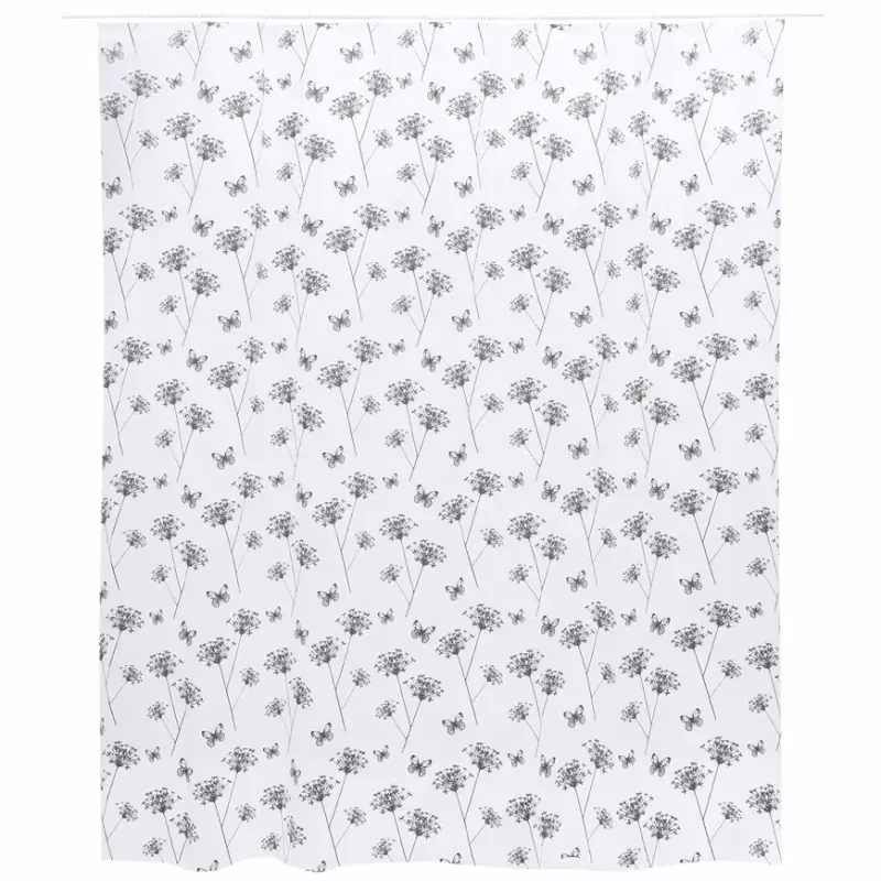 Záves s kolieskami basic flos biely 8271