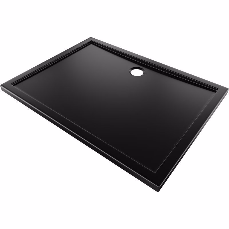 MEXEN - Flow sprchová vanička obdĺžniková slim 70 x 80, čierna mat 46R707080