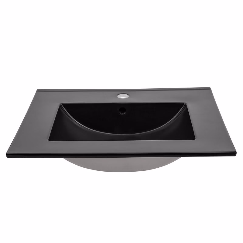 ArtCom Keramické umývadlo UM-8003-80 | čierny mat 80 cm