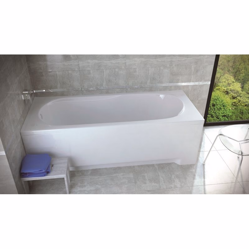 BESCO - Obdĺžniková vaňa Vindobona - Nožičky k vani - Bez nožičiek, Rozmer vane - 150 × 70 cm OLVVIN15