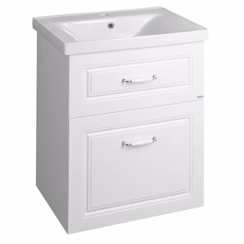 AQUALINE - FAVOLO umývadlová skrinka 57x72,5x44,6cm, biela mat FV260