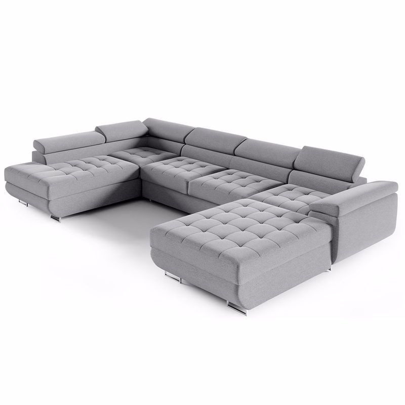 ArtPK Rohová sedacia súprava BENJAMIN 275 U XL | ľavá strana Farba: Monolith 85