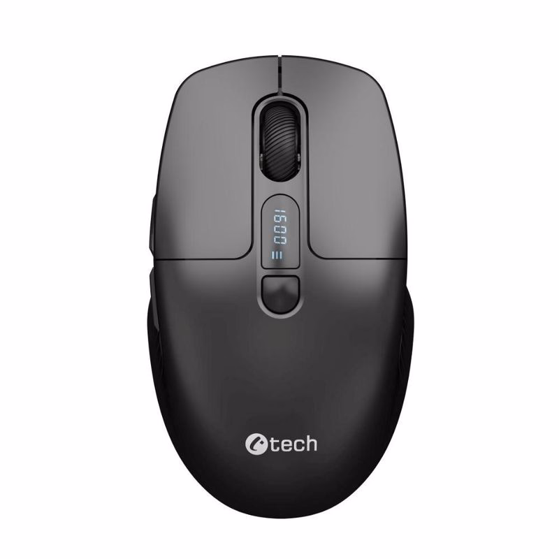 C-TECH Myš WLM-13, Bezdrôtová, čierna