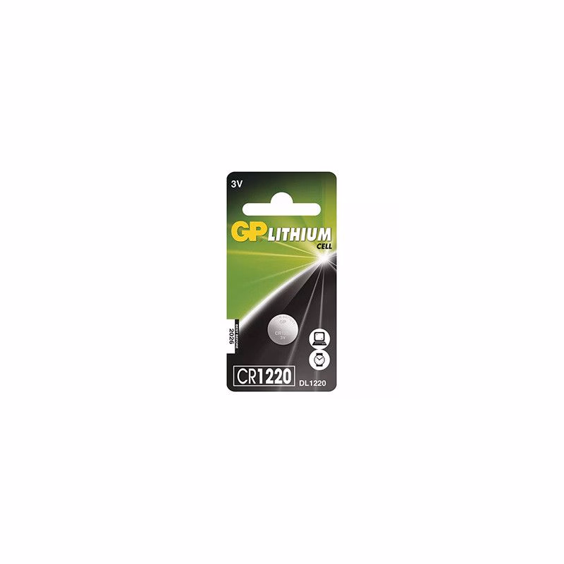 GP Jednorazové lithiová batéria CR1220, 1-pack