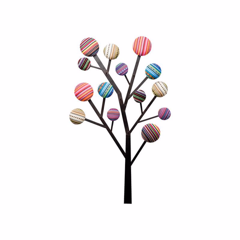 Bubble Tree nástenný vešiak farebný