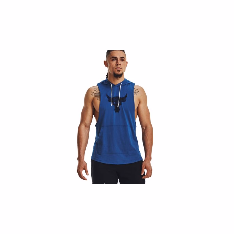 Pánske tričko bez rukávov UNDER ARMOUR PROJECT ROCK UA PROJECT ROCK BSR BULL SL HD-BLU