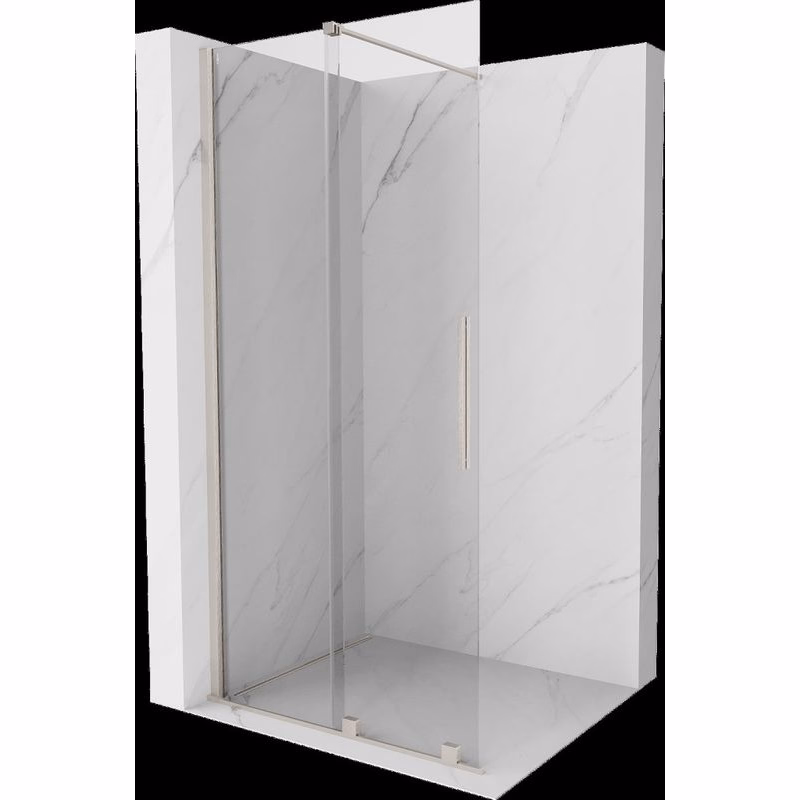 MEXEN/S - Velar Sprchová zástena posuvná Walk-in 110 x 200, transparent 8 mm, nikel kartáčovaný 871-110-000-03-97