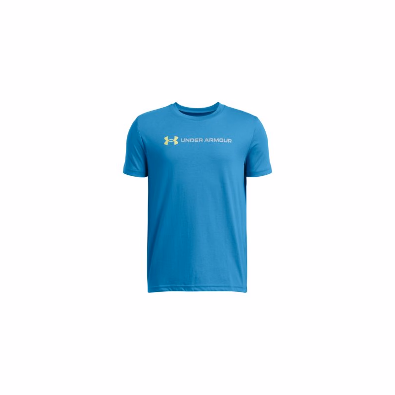 Chlapčenské tričko s krátkym rukávom UNDER ARMOUR UA B LOGO WORDMARK SS-BLU