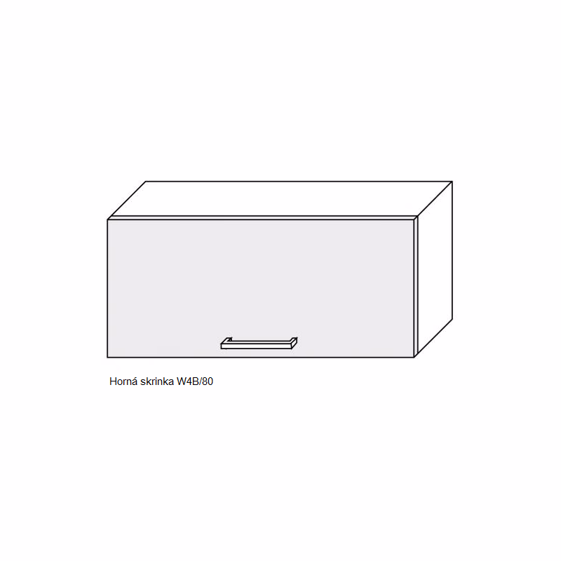 ArtExt Kuchynská linka FLORENCE mat Kuchyňa: Horná skrinka W4B/80 / (ŠxVxH) 80 x 36 x 32,5 cm