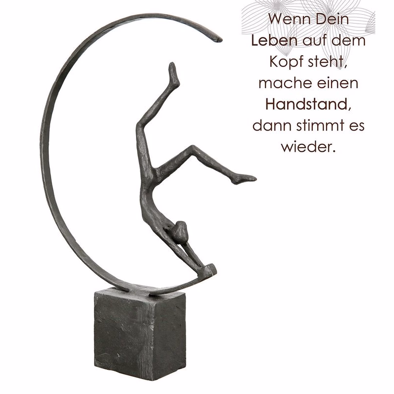 Železná socha gymnastky "Gymnastka", 29 cm