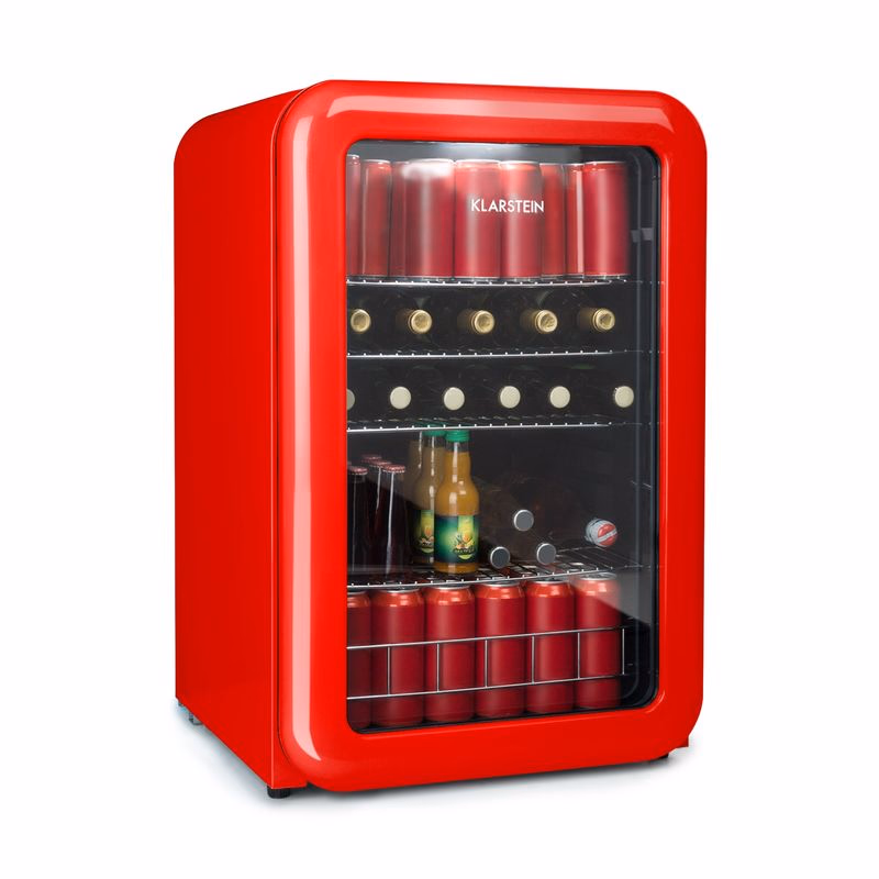 Klarstein PopLife, chladnička na nápoje, chladnička, 115 l, 0-10°C, retro dizajn