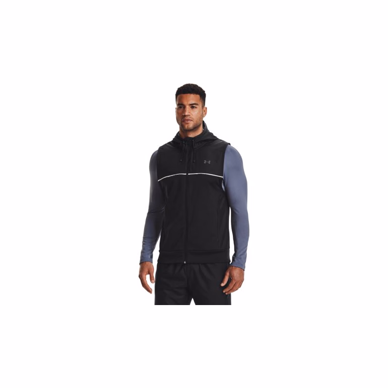 Pánska tréningová vesta UNDER ARMOUR UA AF Storm Hooded Vest-BLK