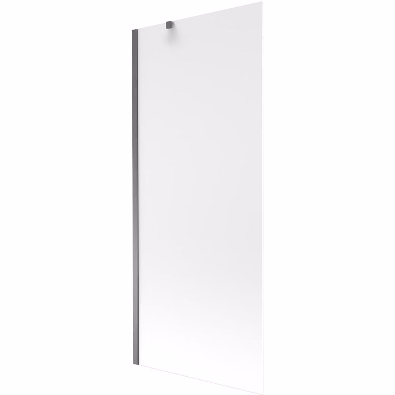 MEXEN/S - Next vaňová zástena FIX 80 x 150, dekor, grafit metal 895-080-000-00-30-95