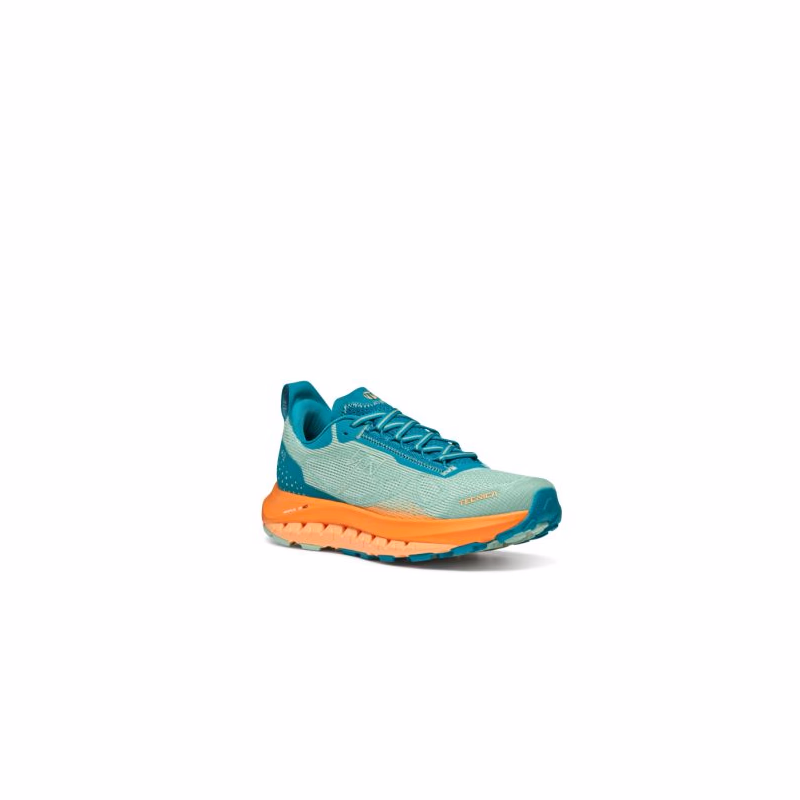 Dámska bežecká trailová obuv TECNICA Pyrox Hybrid Ws, orange aqua green