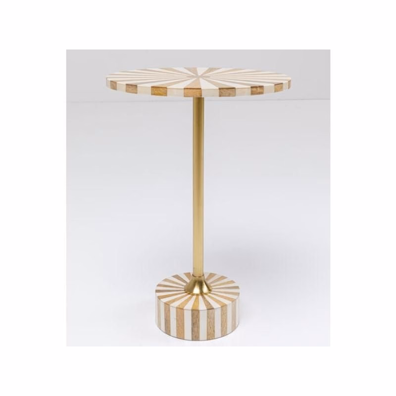 Domero Cirque príručný stolík biely Ø40 cm