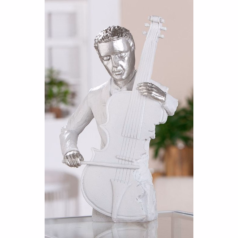 Socha muža s kontrabasom „Musician“, 31 cm