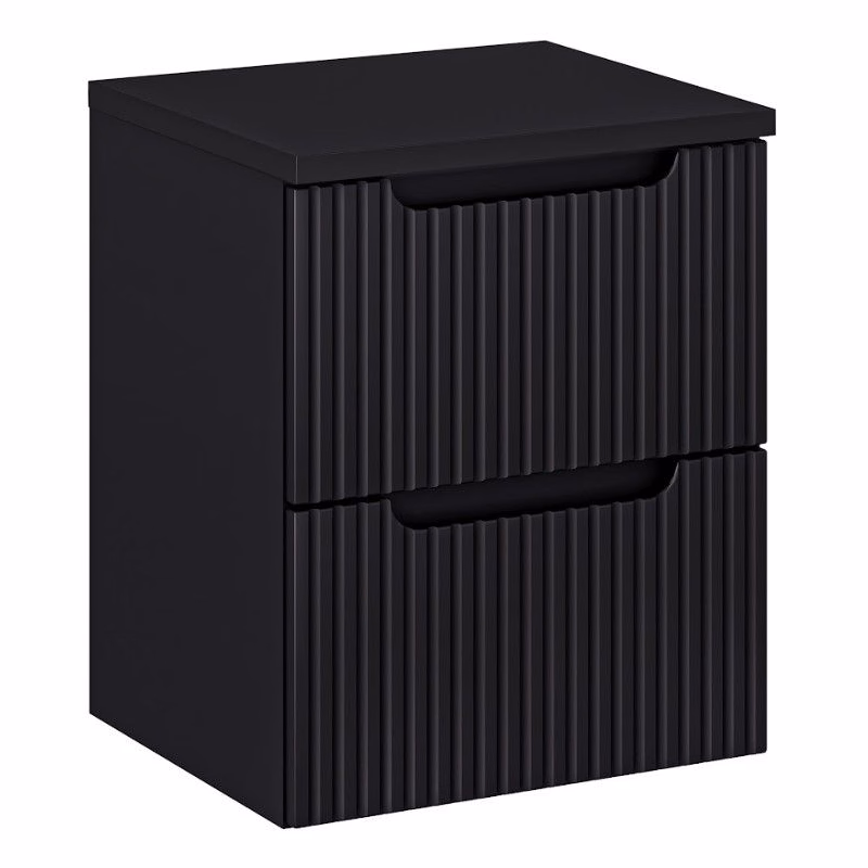 ArtCom Kúpeľňová skrinka s doskou NOVA Black D50/2 | 50 cm