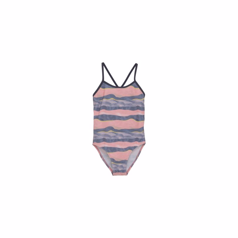 Dievčenské plavky COLOR KIDS Swimsuit Sporty, AOP-5039-Plumeria