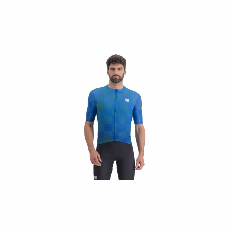 Pánsky cyklistický dres s krátkym rukávom SPORTFUL Rocket jersey, berry blue blue radiance